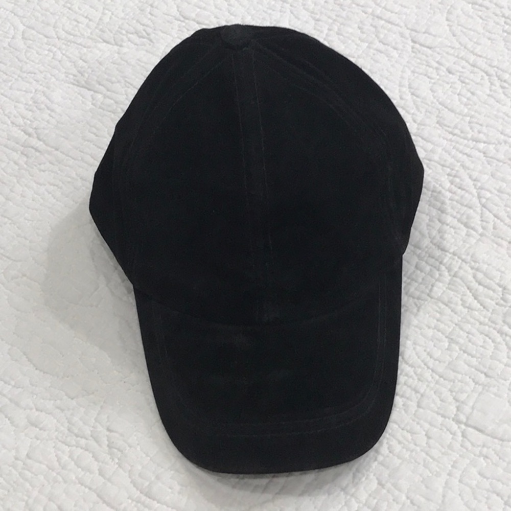 Black Suede Hat Cap